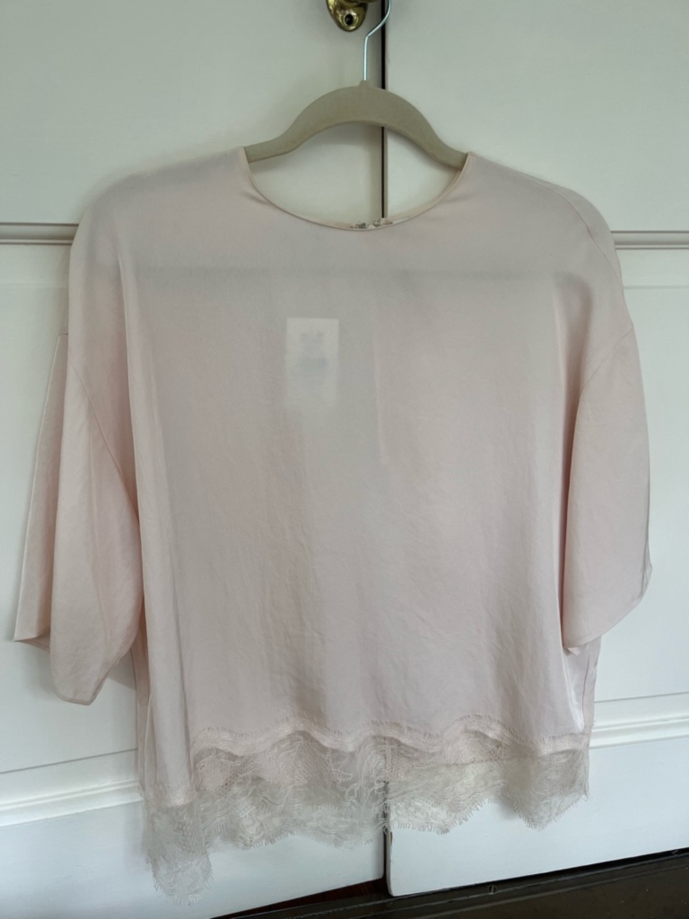 Vince Pale Blush Sleeveless Shell   NWT
